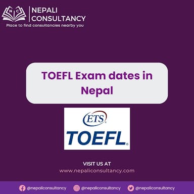 TOEFL Exam dates in Nepal
